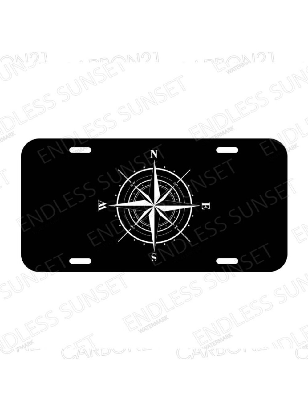 NEW Compass Travel Vacation Explore World Aluminum License Plate CAR SUV Truck